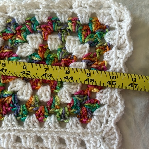 Homemade granny square afghan 38”x 46” - Picture 7 of 8